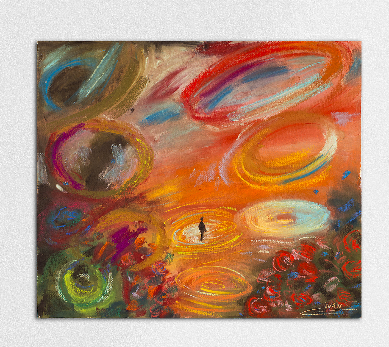 Malgré tout, pastel sec 55 × 47 cm — Ivan Colas, 2026