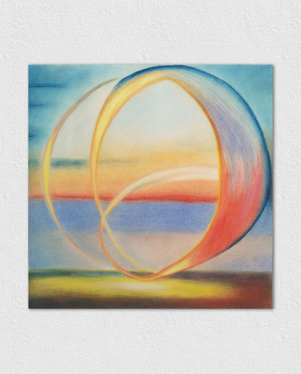 Reflets du nouveau jour, pastel sec 48 × 48 cm — Ivan Colas, 2024