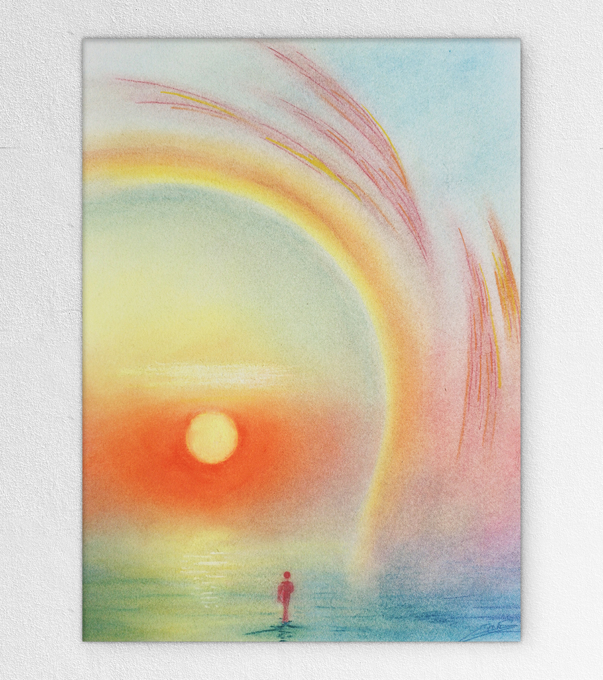 Solstice Intérieur, pastel sec 30 × 23 cm — Ivan Colas, 2024