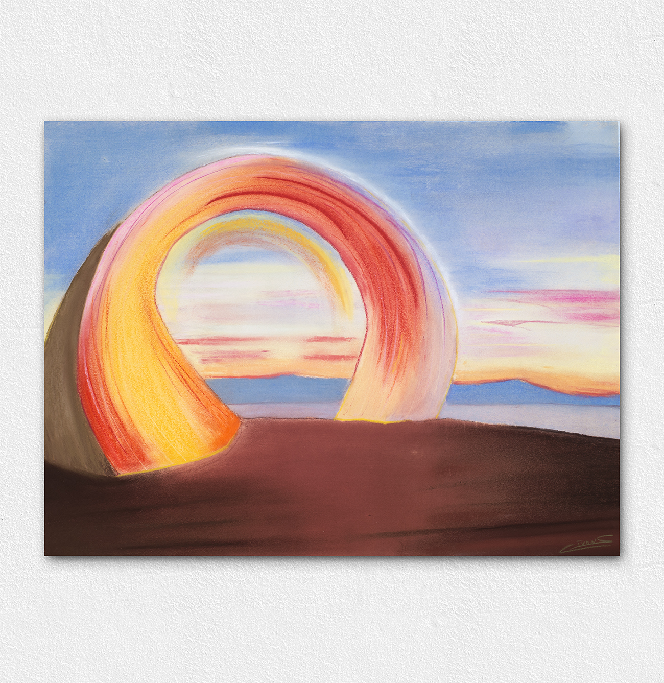 Seuil, pastel sec 62 × 47 cm — Ivan Colas, 2026